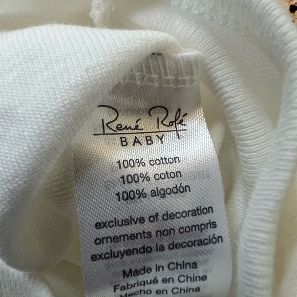 6-9m Rene Rofe Baby Onesies shirt Set of 5 pastel pink aqua unicorn  100% cotton - Picture 3 of 10